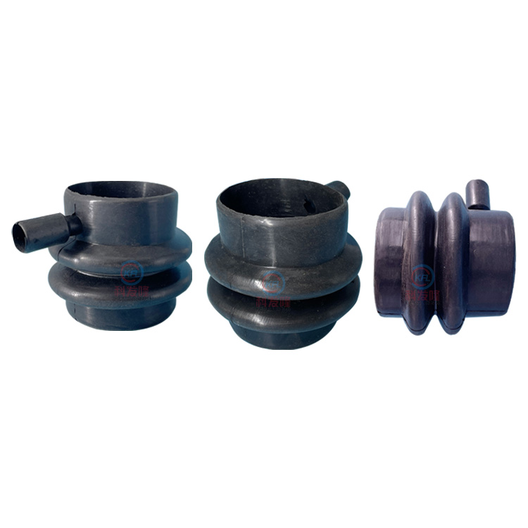 Rubber soft joint with overflow drainage pipe for industrial laundry equipment