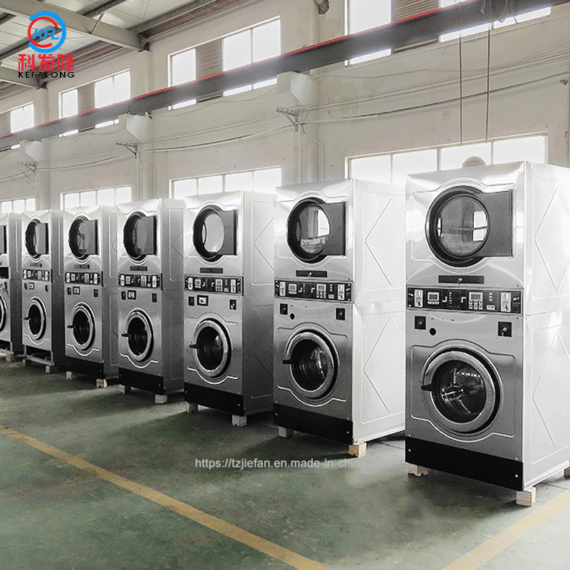 15kg Automatic Double-Layer Washing Machine and Dryer for Laundry Shop