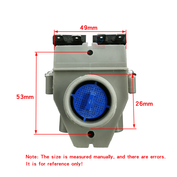 Nylon double head inlet valve solenoid valve switch used for commercial washing machine