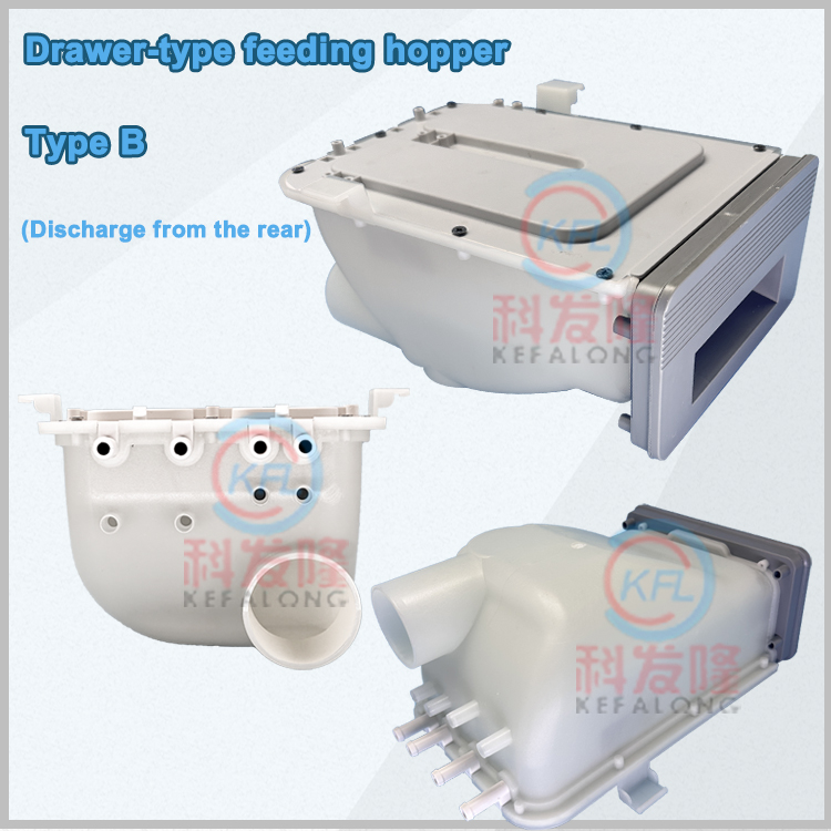 Drawer-style Soap Dispenser for Double-layer Washing Machine Dryer Feeding Hopper of Coin Operated Washing Machine