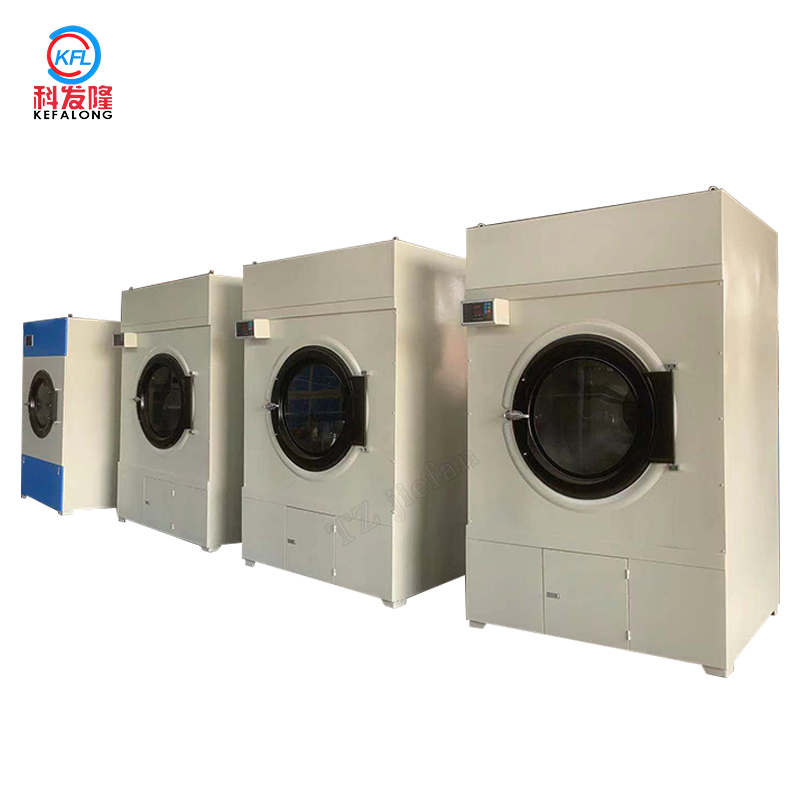 120kg Front Loading dryer low noise fully automatic industrial laundry tumble dryer machine