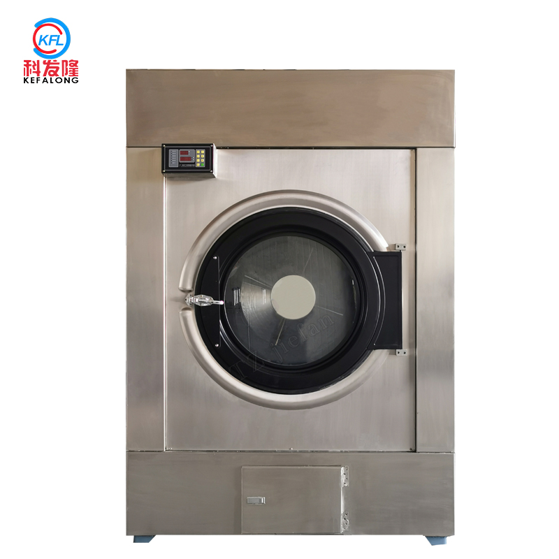 120kg Front Loading dryer low noise fully automatic industrial laundry tumble dryer machine