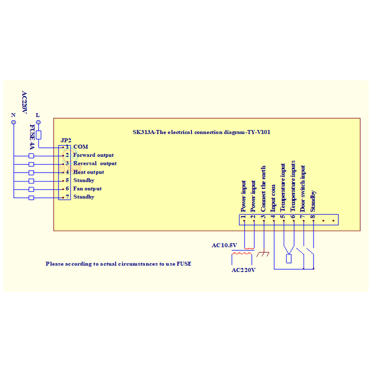 SK313A dryer controller main panel of Sheet bath towel dryer machine