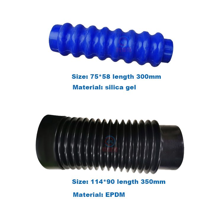 Silica gel rubber concentric reducer drain pipe of large automatic industrial eluting machine 