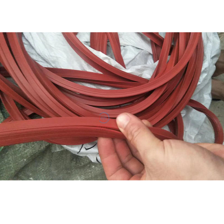  100KG dryer door strip red silicone sealing ring of Industrial fully automatic towel bath towel disinfection dryer