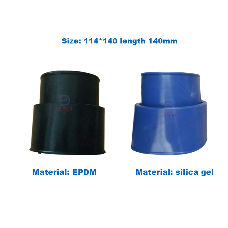 Silica gel rubber concentric reducer drain pipe of large automatic industrial eluting machine 